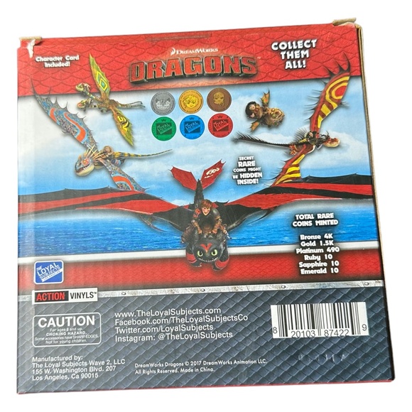 The Loyal Subjects How to Train Your Dragon Stormfly Night Action Vinyl - Picture 4 of 6